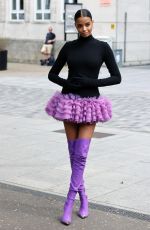 ELLA BALINSKA at David Koma Show at Tate Modern in London 09/16/2023