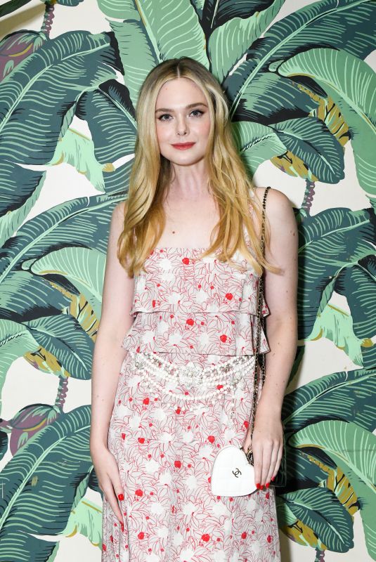 ELLE FANNING at Chanel and W Magazine Dinner Celebrating Sofia Coppola Archive in New York 09/14/2023