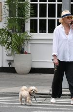 ELLEN BARKIN on a Dog Walk in New York 09/04/2023
