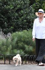 ELLEN BARKIN on a Dog Walk in New York 09/11/2023