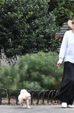ELLEN BARKIN on a Dog Walk in New York 09/11/2023