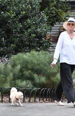 ELLEN BARKIN on a Dog Walk in New York 09/11/2023