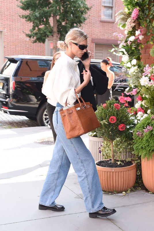 ELSA HOSK Arrives Hotel Barriere Le Fouquet’s in New York 09/07/2023