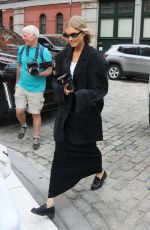 ELSA HOSK Leaves Hotel Barriere Le Fouquet’s in New York 09/07/2023
