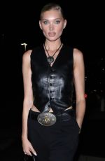 ELSA HOSK Leaves Ralph Lauren SS24 Runway Show at New York Fashion Week 09/08/2023