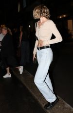 ELSA HOSK Leaves Retrofete Show at New York Fashion Week 09/11/2023