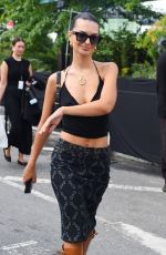 EMILY RATAJKOWSKI Leaves Michael Kors SS24 Show at New York Fashion Week 09/11/2023
