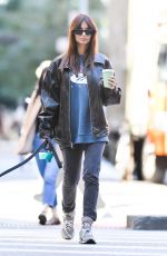 EMILY RATAJKOWSKI Out for Coffee and a Dog Walk in New York 09/20/2023