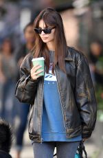 EMILY RATAJKOWSKI Out for Coffee and a Dog Walk in New York 09/20/2023