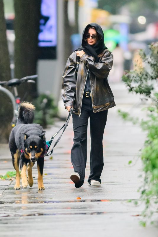 EMILY RATAJKOWSKI Out with Her Dog in New York 09/26/2023