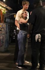 EMMA ROBERTS Arrives at Jodie Turner-Smith