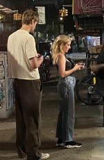 EMMA ROBERTS Arrives at Jodie Turner-Smith