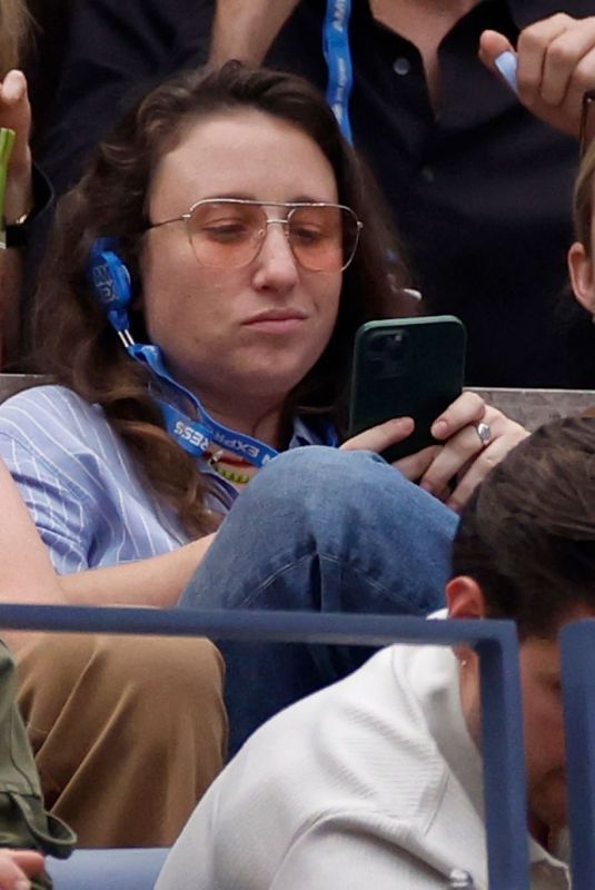 EMMA ROBERTS at Men’s Singles Final at 2023 US Open in New York 09/10/2023