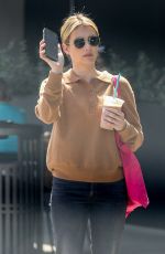 EMMA ROBERTS Out Shopping at Erewhon Market in Los Angeles 09/18/2023