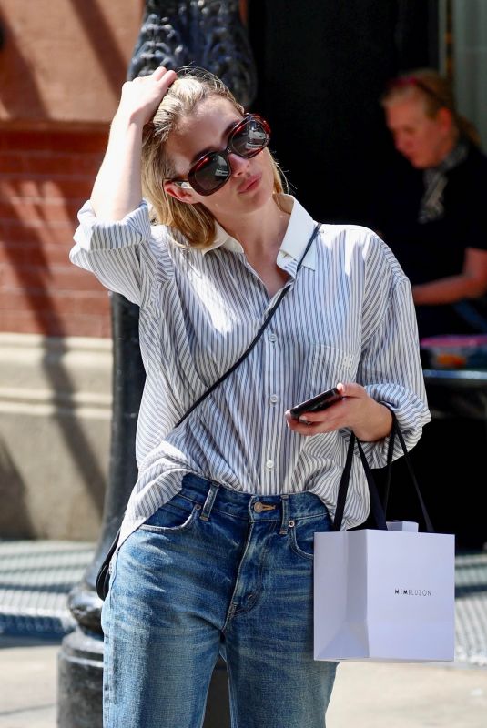 EMMA ROBERTS Out Shopping in New York 09/08/2023