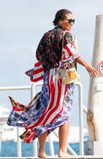 EMMA WEYMOUTH Arrives at Club 55 Beach in Saint-Tropez 09/01/2023
