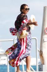 EMMA WEYMOUTH Arrives at Club 55 Beach in Saint-Tropez 09/01/2023