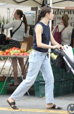 EMMY ROSSUM Shopping at Brentwood Farmers Market 09/03/2023