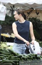 EMMY ROSSUM Shopping at Brentwood Farmers Market 09/03/2023