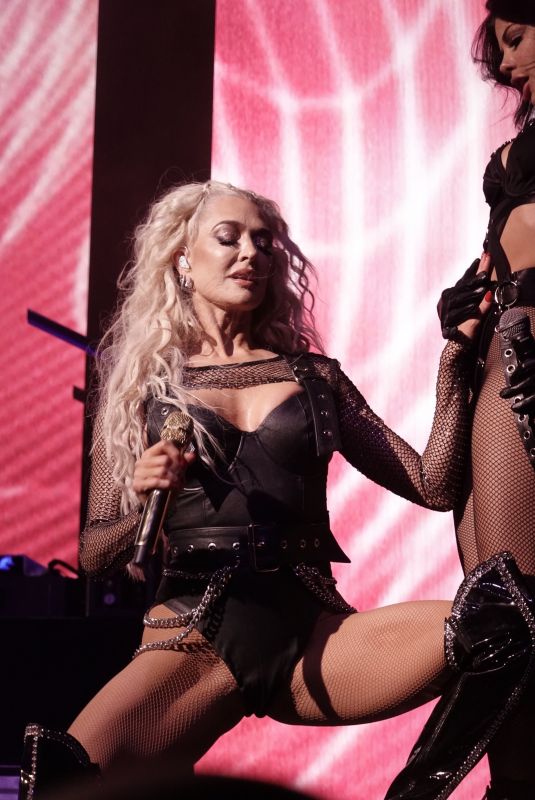 ERIKA JAYNE Performs for Her Bet it All on Blonde Show in Las Vegas 09/23/2023