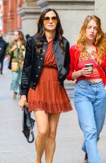 FAMKE JANSSEN Out with Friend in New York 09/28/2023
