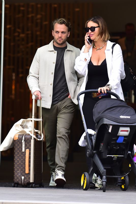 FERNE MCCANN and Lorri Haines Seen Leaves a Hotel in Manchester 09/08/2023
