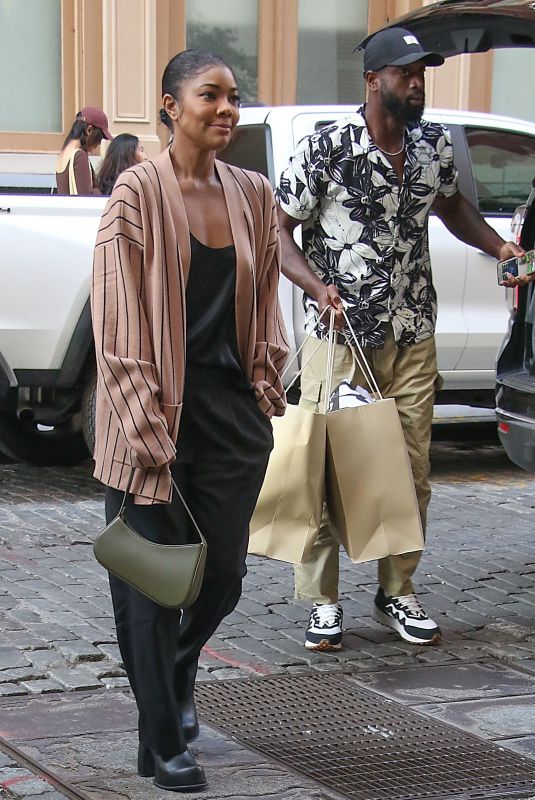 GABRIELLE UNION and Dwyane Wade Arrives at Crosby Street Hotel in New York 09/20/2023