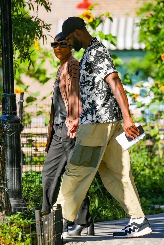 GABRIELLE UNION and Dwyane Wade Out for Lunch at Bar Pitti in New York 09/21/2023