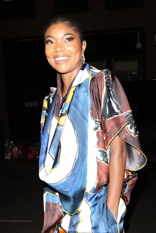 GABRIELLE UNION Arrives at Burberry Party at London Fashion Week 09/18/2023