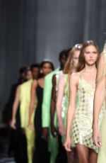 GIGI HADID at Versace SS24 Runway Show at Milan Fashion Week 09/22/2023