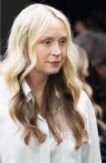 GWENDOLIN CHRISTIE Arrives at Fendi Spring/Summer 2024 Fashion Show in Milan 09/20/2023