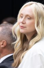 GWENDOLIN CHRISTIE Arrives at Fendi Spring/Summer 2024 Fashion Show in Milan 09/20/2023