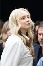 GWENDOLIN CHRISTIE Arrives at Fendi Spring/Summer 2024 Fashion Show in Milan 09/20/2023