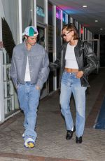 HAILEY and Justin BIEBER Out for Dinner at Sushi Park in West Hollywood 09/05/2023