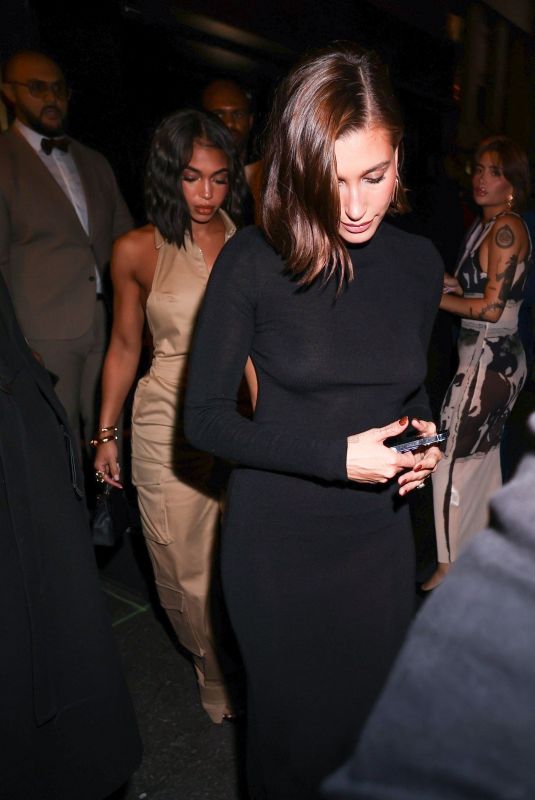 HAILEY BIEBER and LORI HARVEY Leaves a Nightclub in Paris 09/26/2023