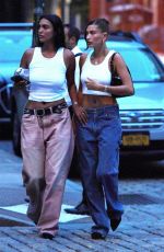 HAILEY BIEBER Out with a Friend in New York 09/07/2023