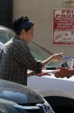 HALSEY Leaves LA Flora Nails in Studio City 09/28/2023