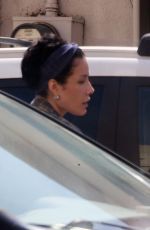 HALSEY Leaves LA Flora Nails in Studio City 09/28/2023
