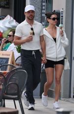 HAYLEY ERBERT and Derek Hough Out on Their European Honeymoon Holiday in Tremezzo 09/04/2023