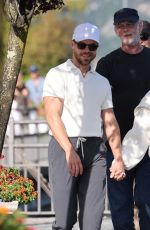 HAYLEY ERBERT and Derek Hough Out on Their European Honeymoon Holiday in Tremezzo 09/04/2023