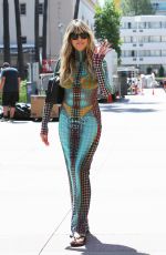 HEIDI KLUM Arrives at AGT Set in Pasadena 09/12/2023