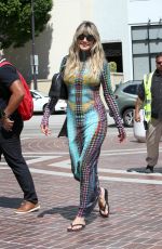 HEIDI KLUM Arrives at AGT Set in Pasadena 09/12/2023