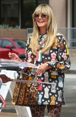 HEIDI KLUM Arrives at AGT Taping in Pasadena 09/19/2023