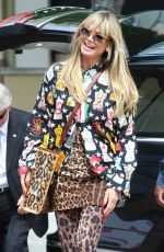 HEIDI KLUM Arrives at AGT Taping in Pasadena 09/19/2023