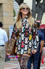 HEIDI KLUM Arrives at AGT Taping in Pasadena 09/19/2023