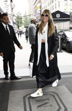 HEIDI KLUM Out and Abut in New York 09/28/2023