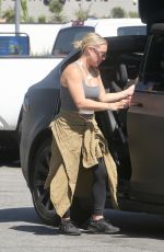 HILARY DUFF Leaves Farmers Market in Studio City 09/24/2023