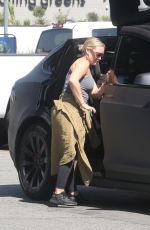 HILARY DUFF Leaves Farmers Market in Studio City 09/24/2023