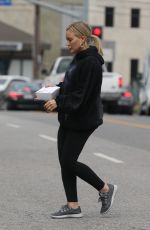 HILARY DUFF Leaves Joan on Third in Los Angeles 09/21/2023