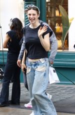 HUNTER SCHAFER Shopping at Prada Store in New York 09/15/2023